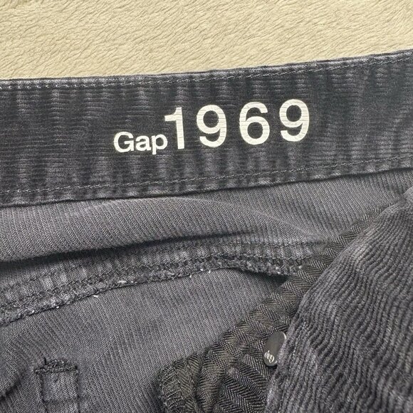 Gap Pants Womens 34L Long Black Perfect Boot Corduroy Mid Rise Bootcut‎ - Picture 4 of 12